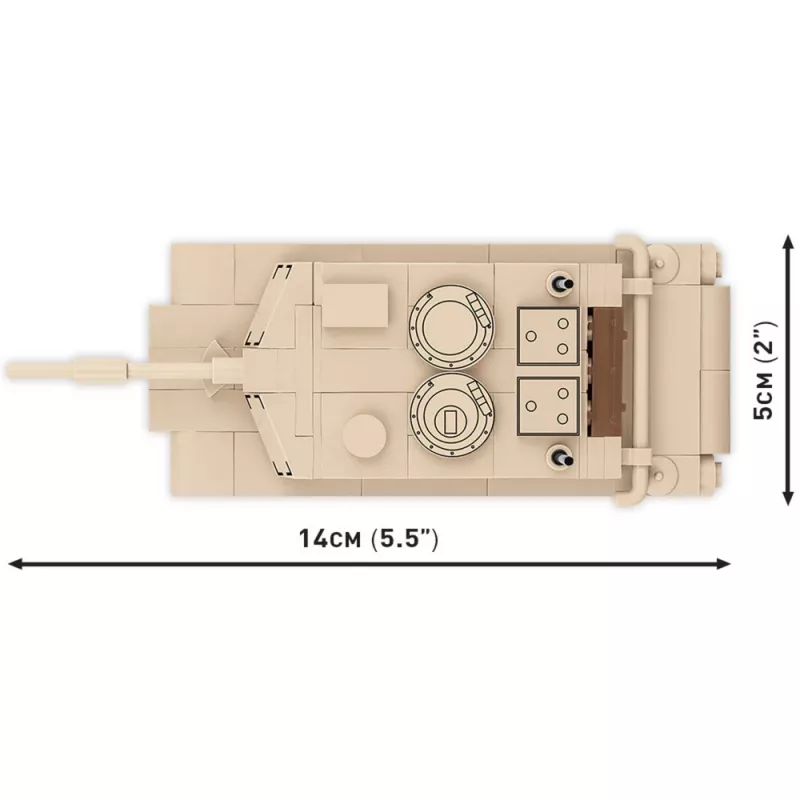 Bouwset Cobi Abrams M1A2 — 174 onderdelen, aanbevolen leeftijd 6+, beige