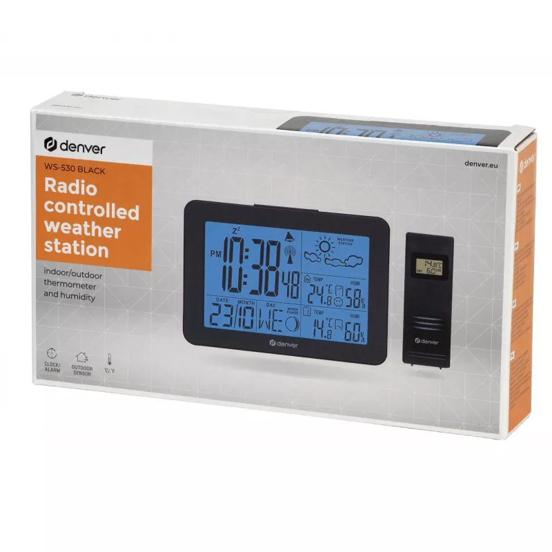 Digitaal weerstation Denver WS-530 zwart