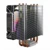 CPU-luchtkoeler SAVIO SAVGCOVORTEXX2ARGB met 4 heatpipes, 120-mm-ARGB-ventilator, zwart