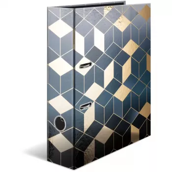 HERMA 7056 ordner A4 karton blauw - goud (7056)