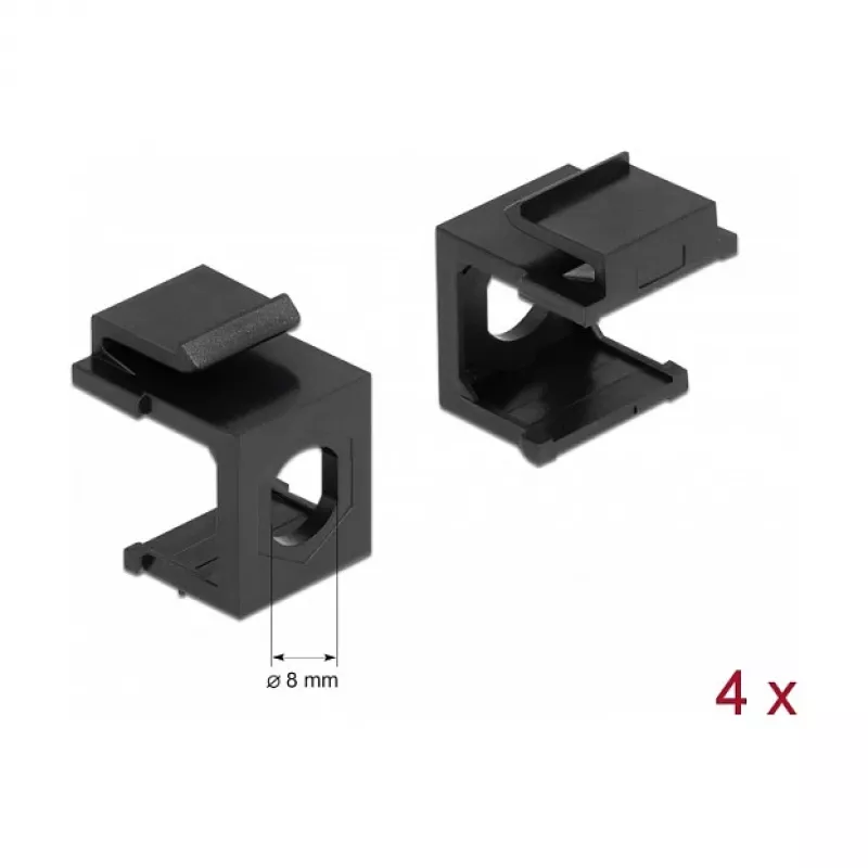 Montageset DELOCK 86810, zwart — DELOCK 86810 montageaccessoire