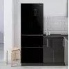 French-door koel-vriescombinatie Sam Cook PSC-WG-1020AA/B 351 l, energie-efficiëntieklasse E, zwart