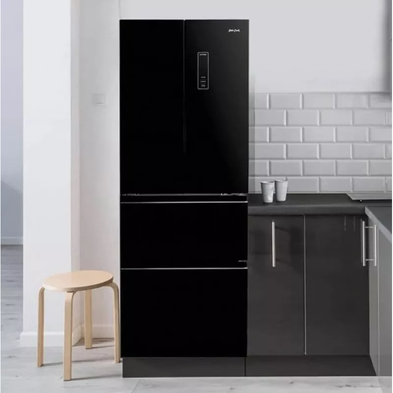 French-door koel-vriescombinatie Sam Cook PSC-WG-1020AA/B 351 l, energie-efficiëntieklasse E, zwart