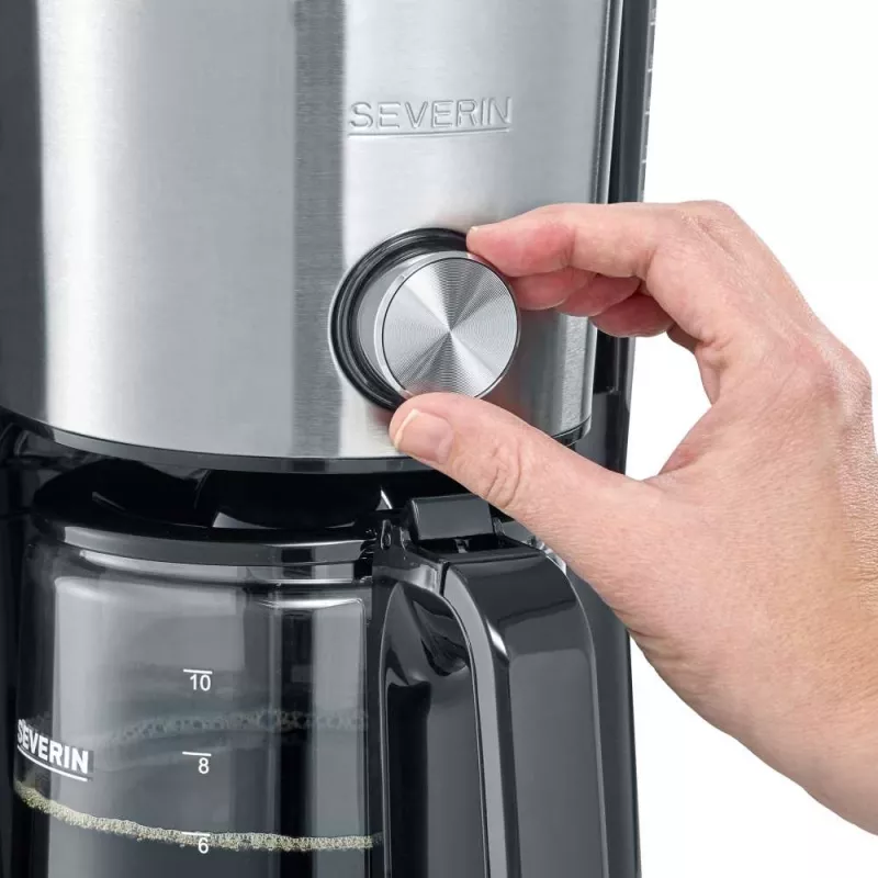 SEVERIN KA4825 koffiezetapparaat zwart/rvs