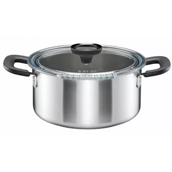 RVS pan Fiskars 1072316, 3 L inhoud, met deksel