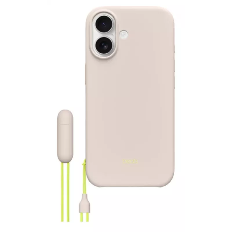 Apple Beats iPhone 17 Kickstand Case met MagSafe en camerabediening, Limestone, MGTL4LL/A