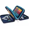Herlitz TriCase Deep Ocean 31 stuks blauw polyester 190x70x115 mm