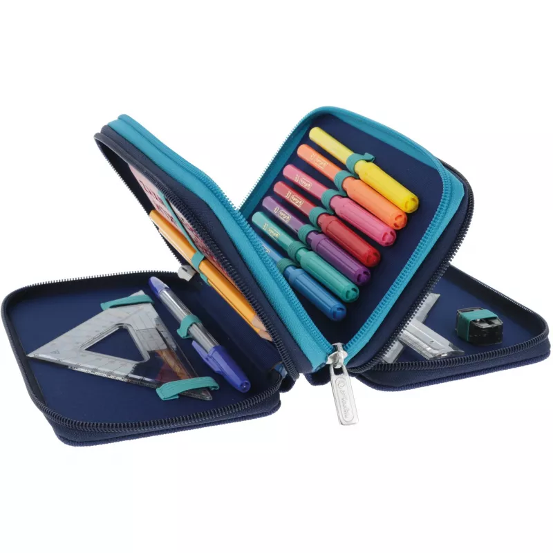 Herlitz TriCase Deep Ocean 31 stuks blauw polyester 190x70x115 mm