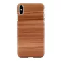 Smartphonehoes man and wood voor iPhone XS Max – cappuccino wit