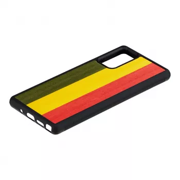 Smartphonehoes man and wood Galaxy Note 20 reggae zwart
