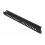 Extralink EX.9700 kabelorganizer 1U 19" met metalen deksel, zwart
