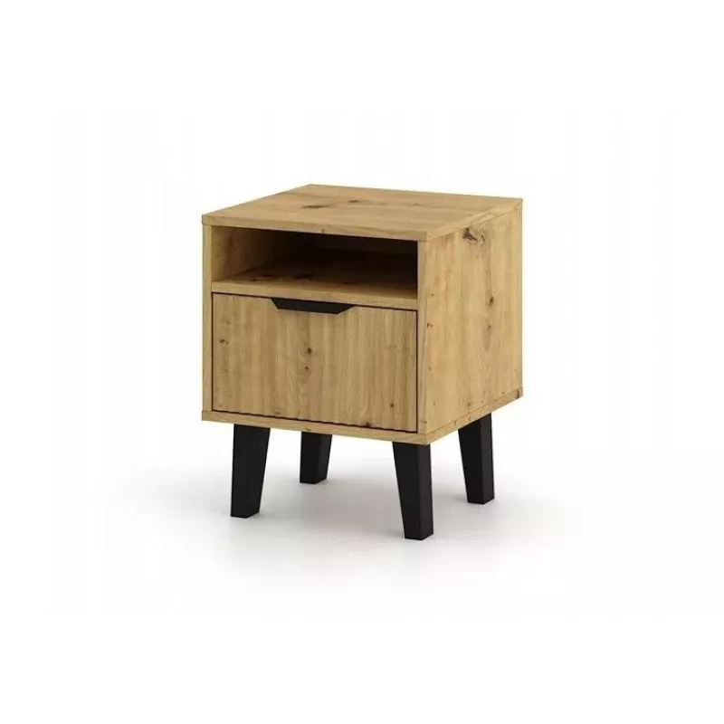 SCANDI 1S slank eiken ARTISAN nachtkastje