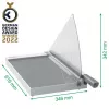 Leitz Precision Home Office papiersnijder A3, 10 vel, handmatige klem, RVS, A3, 80 g/m², staal