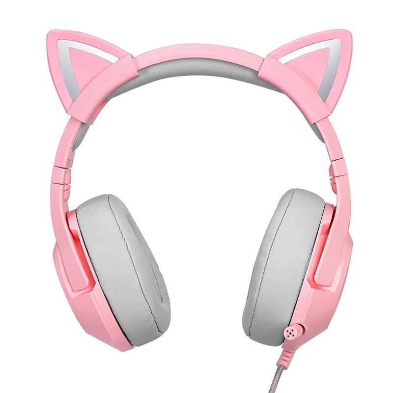 Headset Onikuma K9 roze RGB gaming-headset