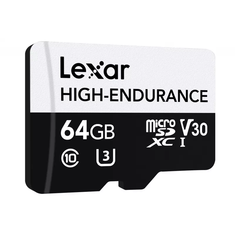 microSD High Endurance kaart 64 GB C10 A1 U1 V30 100/35 MB/s