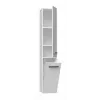 Badkamerkast NEL IV 31x30x174 cm, wit, glanzend