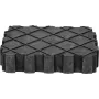 Rubberen steun ks tools 160.0391, universele steunoplegging 155×125×35 mm