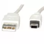 VALUE - USB-kabel - USB (M) naar Mini-USB, type B (M) - USB 2.0 - 80 cm - wit (11.99.8708)
