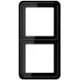 Elektroschakelaarafdekking JUNG CD 582 SW zwart, duroplast, schroefloos, 81×152 mm