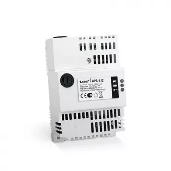 Uninterruptible power supply SATEL APS-412 12 V 4 A, compact grijs, 77×59×122 mm