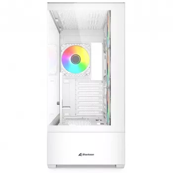 PC-behuizing Sharkoon AK6 RGB, ATX, wit