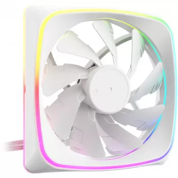 120mm behuizingsventilator Sharkoon SHARK Lights RGB PWM wit – RGB-verlichting, PWM-toerentalregeling