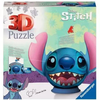 Ravensburger Disney Stitch 3D-puzzel voor kinderen vanaf 6 jaar - 72 stukjes - geen lijm nodig - paascadeaus voor kinderen