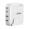 Bureau-oplader Unitek P1228AWH01-EU 70W 2×USB-A 2×USB-C