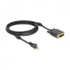 Videokabel-adapter DeLOCK 83726 Mini DisplayPort naar DVI 2 m zwart