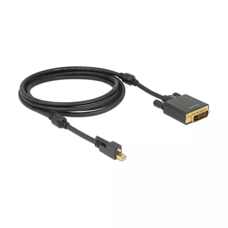 Videokabel-adapter DeLOCK 83726 Mini DisplayPort naar DVI 2 m zwart