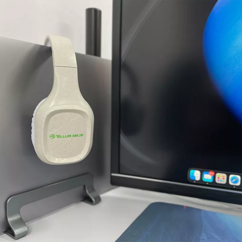 Hoofdtelefoon Tellur groen Bluetooth over-ear hoofdtelefoon Pulse opvouwbaar crème TLL511441