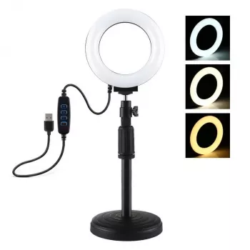 Ring-led-lamp Puluz met verstelbaar statief PU391
