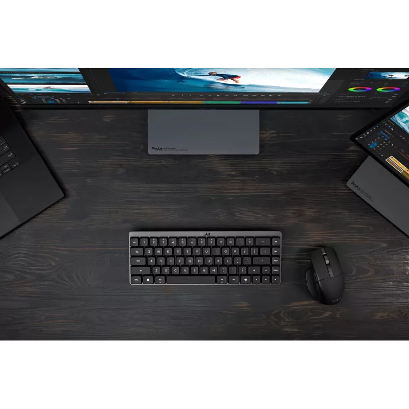 ASUS ProArt KD300 65% mechanisch RGB-toetsenbord, USB + RF draadloos + Bluetooth, zwart