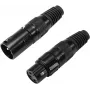 XLR 3-pins connector Omnitronic 30200097 — audiosignaalconnector stekker/bus