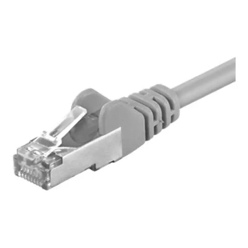Netwerkkabel GOOBAY CAT 5e F/UTP patchkabel RJ-45 naar RJ-45 10 m grijs