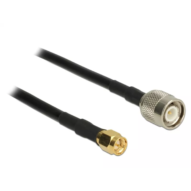 Coaxkabel DeLOCK 89498 TNC SMA CFD200 10m zwart