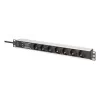 Digitus DN-95441 PDU stekkerdoos 7 AC-uitgangen 1U zwart zilver
