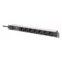 Digitus DN-95441 PDU stekkerdoos 7 AC-uitgangen 1U zwart zilver