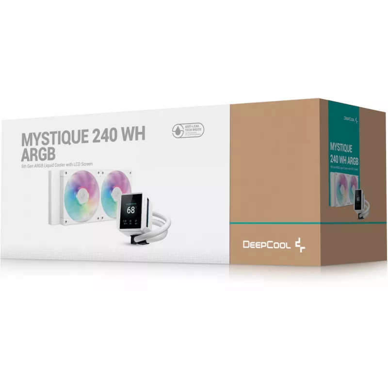 All-in-one-vloeistofkoeler DeepCool Mystique 240 WH ARGB