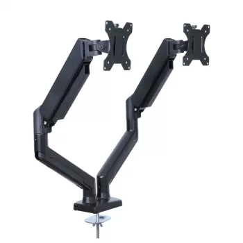 Monitor tafelbeugel ART RAMM UM-116 voor 2 monitoren 13–32 inch, in hoogte verstelbare dubbele armbeugel