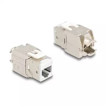 DeLOCK 88119 Keystone-module plat wit RJ-45 10 stuks