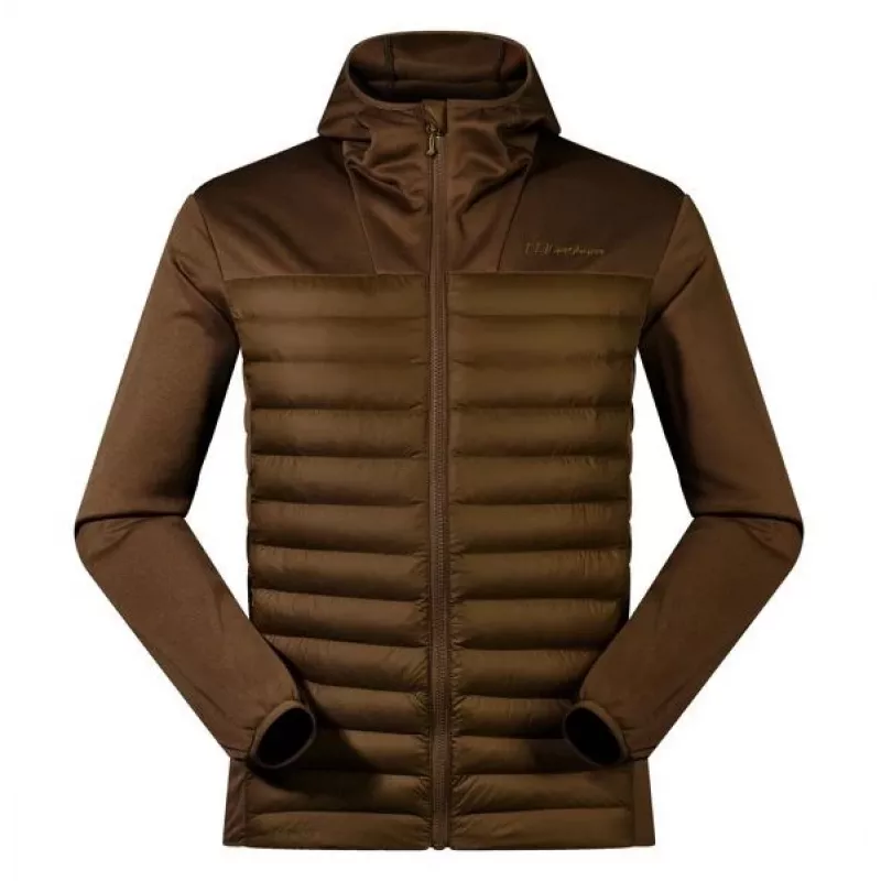 Heren Berghaus capuchon hybridejas maat M bruin