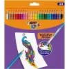 BIC Kids Evolution Illusion uitwisbare kleurpotloden 24 kleuren