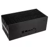 Akasa Turing ABX UCFF Ventilatorloze behuizing voor AMD Mini-pc (Gigabyte BRIX 4000U), aluminium, zwart