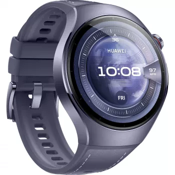 Watch 5 46mm (Rates-L39L), smartwatch grijs/paars, composiet horlogeband in grijs-paars, behuizing van titanium