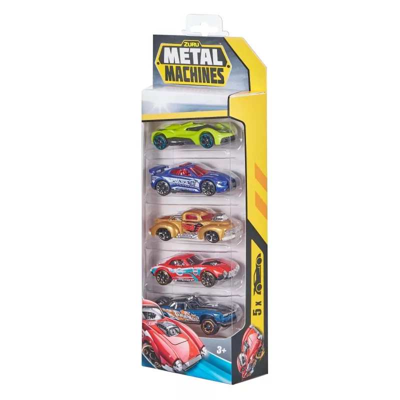 Zuru Metal Machines metalen spuitgietauto's (5 st.) 1:64, serie 2, assorti