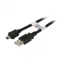 Efb K5251SW.1,8 USB-kabel zwart