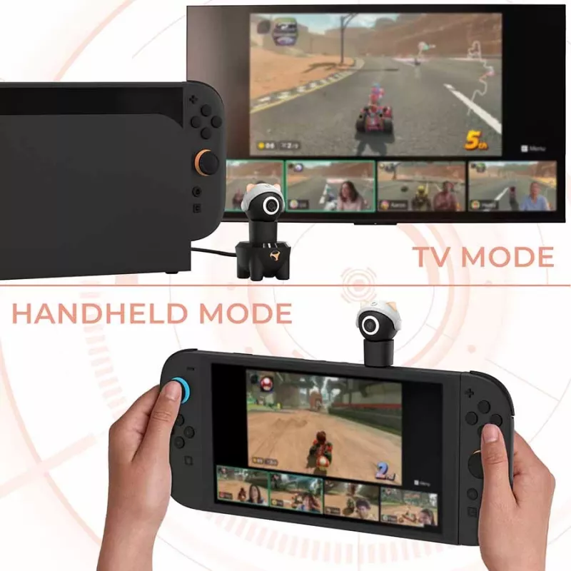 Subsonic Playcam 1080 2in1 HD minicamera voor Nintendo Switch 2 rood