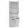 Badkamerkast top e shop NEL 2K DK BPOŁ — vrijstaand, 3 legplanken, 600×300×1740 mm, wit