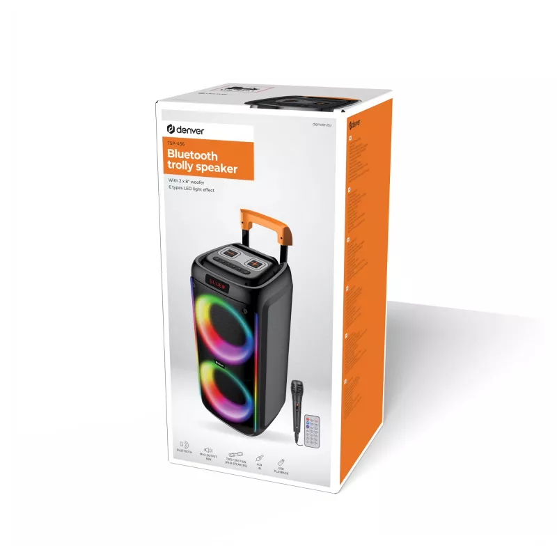 Inter Sales DENVER TSP-456 - party-soundsysteem - draagbaar